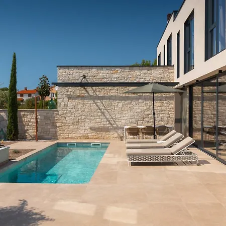 Modern Tia Ii With Outdoor Pool In Porec Villa Nova Vas